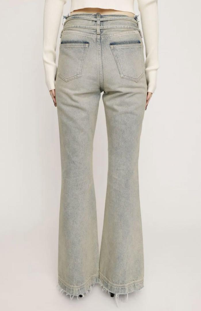 【試着のみ/タグ付き】SLY スライ FRINGE JW FLARE PANTS