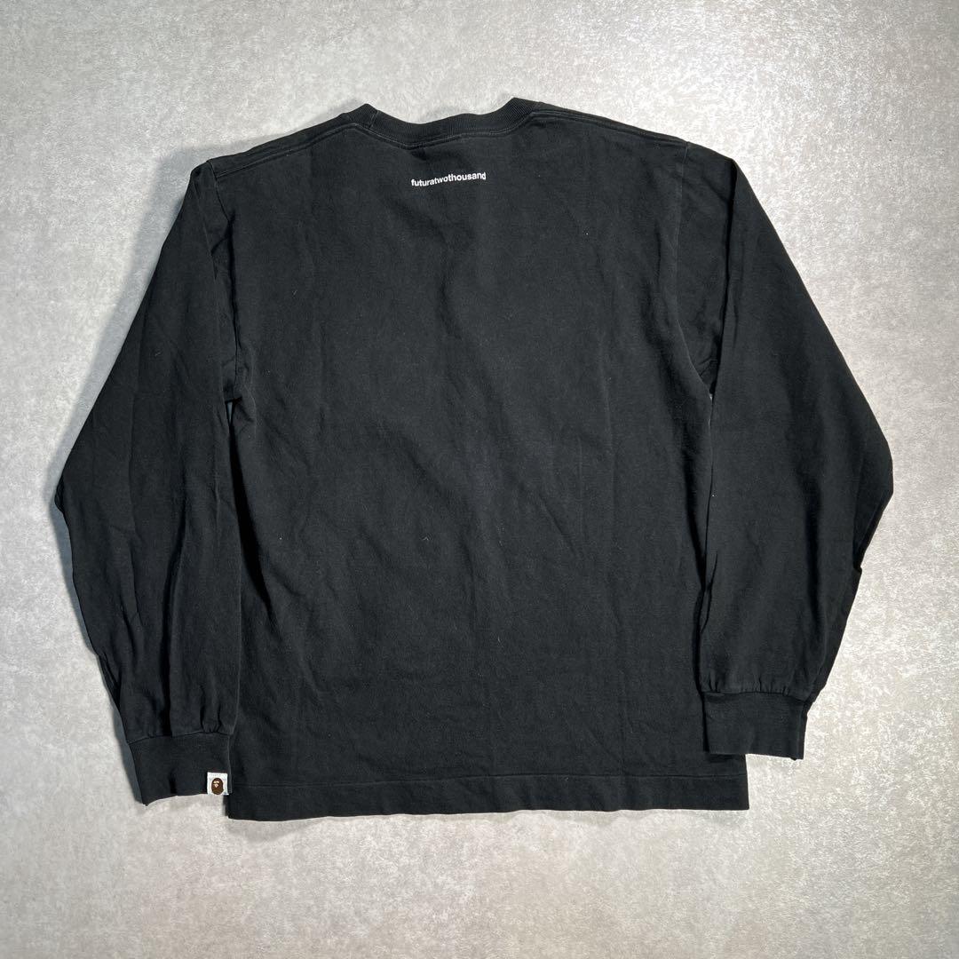 90s APE アベイシングエイプ ロンT 長袖カットソー ブラック 黒