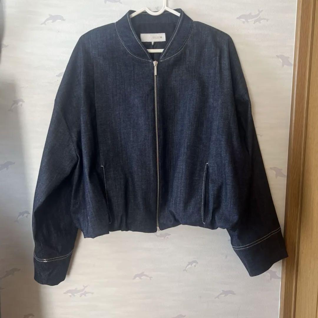 ZARA デニム　MA-1 バルーン　春服