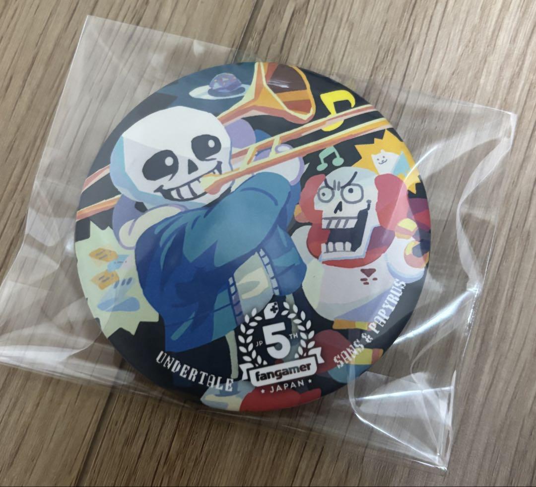 fangamer JAPAN Undertale 5周年記念 ビッグ缶バッジ