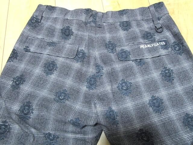 【品質保証書】 パーリーゲイツ ソフトサーモ エンブチェック柄パンツM・PEARLY GATES