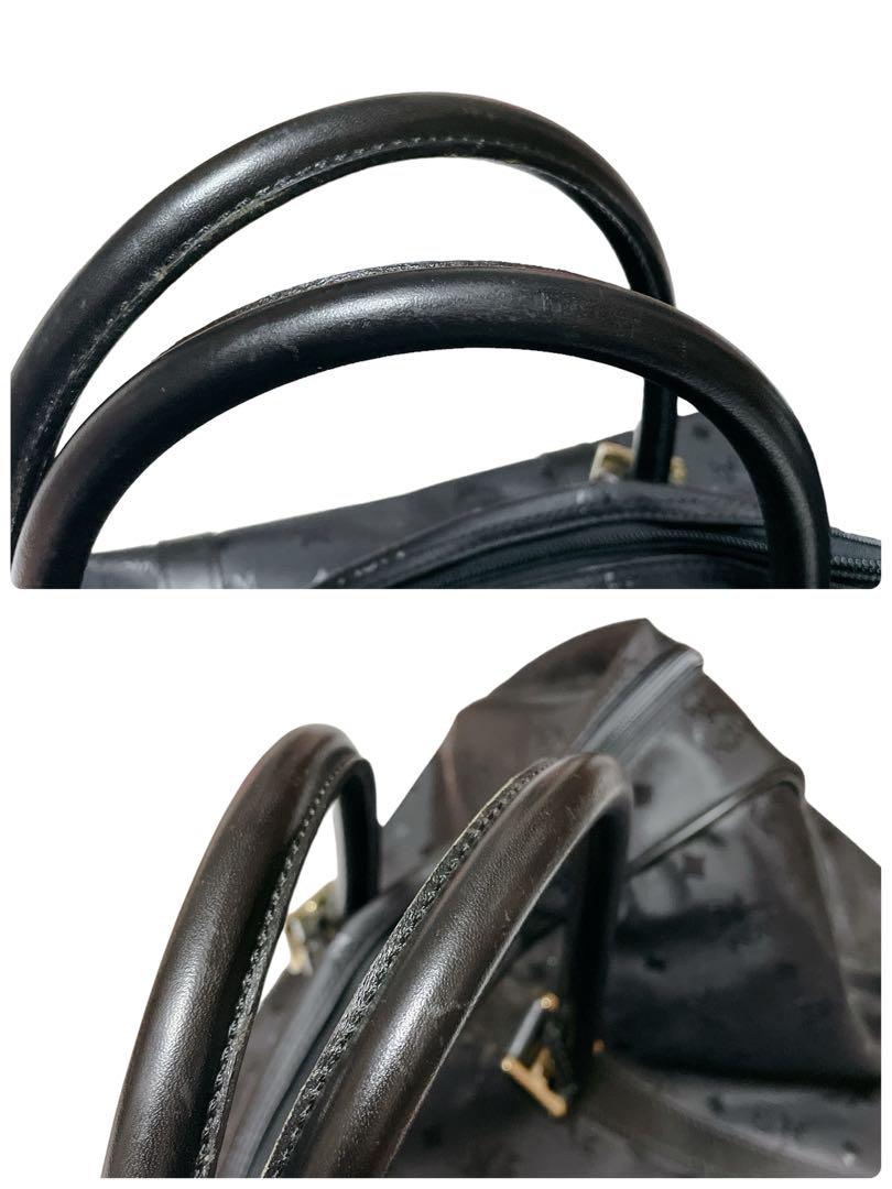 MCM ボストンバッグ 2way ショルダー 大容量 斜め掛け 黒 ブラック エムシーエム MCMボストンバッグ 2WAY ショルダーバッグ