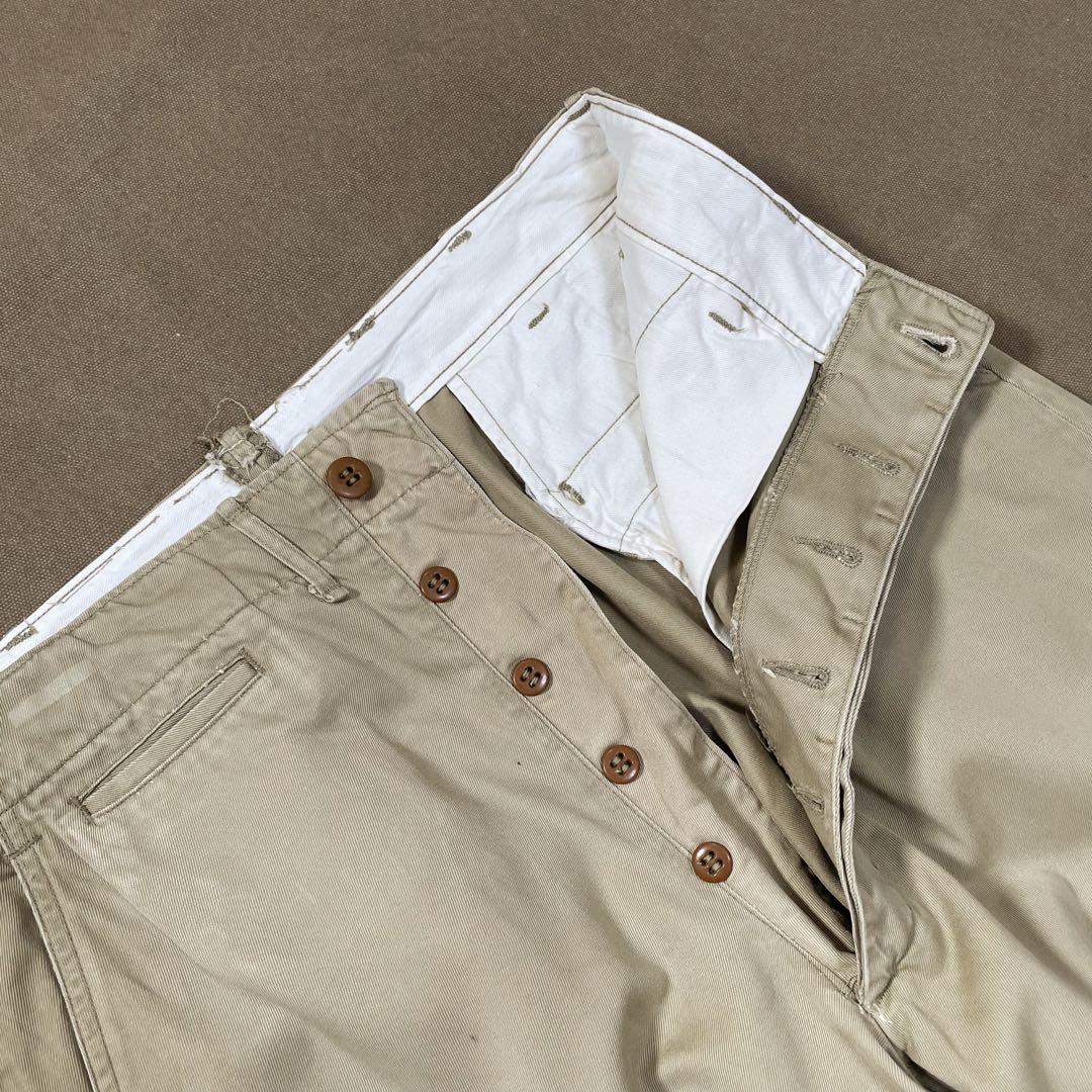 40s 50s ARMY 45カーキ ビンテージ old ミリタリー チノパン