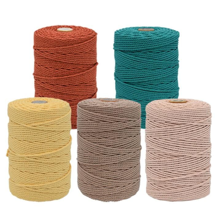 はや様専用 マクラメ糸 マクラメ ロープ 200m 3mm幅 ５個組