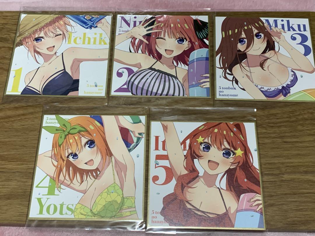 劇場版　映画　 五等分の花嫁　花嫁展　入場者特典 ミニ色紙　30枚セット 五等分の花嫁 花嫁展 劇場版 入場者特典 ミニ色紙 30枚セット