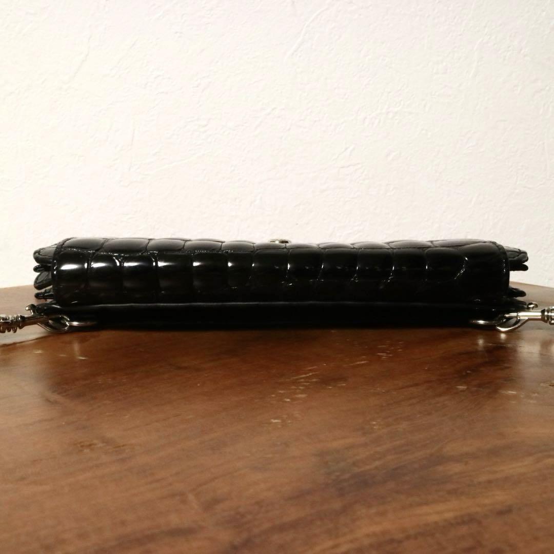 超美品 COCCOFIORE クロコ型押し 2way ショルダーウォレット 超美品 COCCOFIORE クロコ型押し 2way ショルダーウォレット