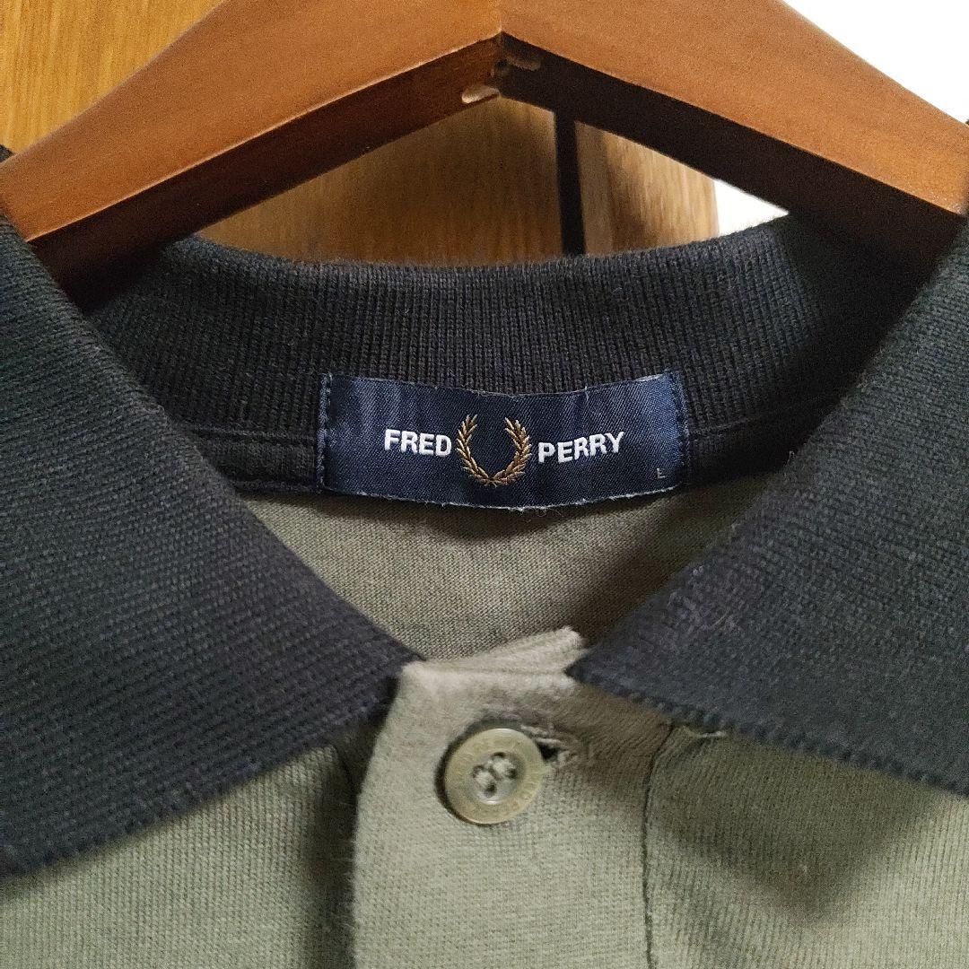 FRED PERRY ストライプ 長袖ポロシャツ - メルカリ