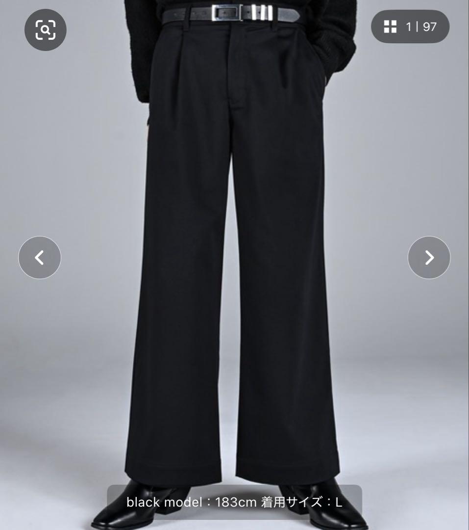 ADRER basic wide straight pants