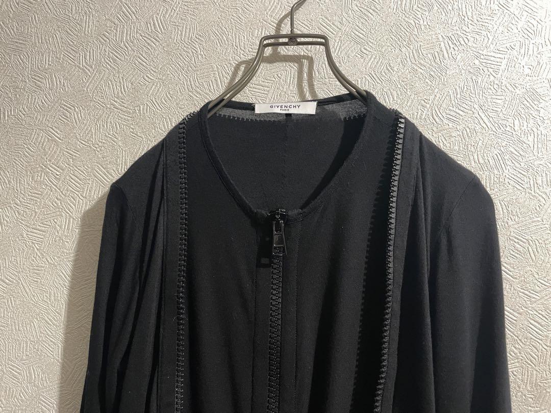 GIVENCHY ジップ レイヤード レーヨン カーディガン / ジバンシー
