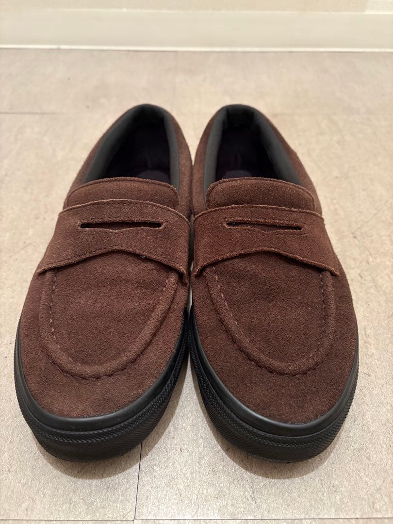 VANS V196CF CN LOAFER BORWN BLACK スエード26.5cm VANS