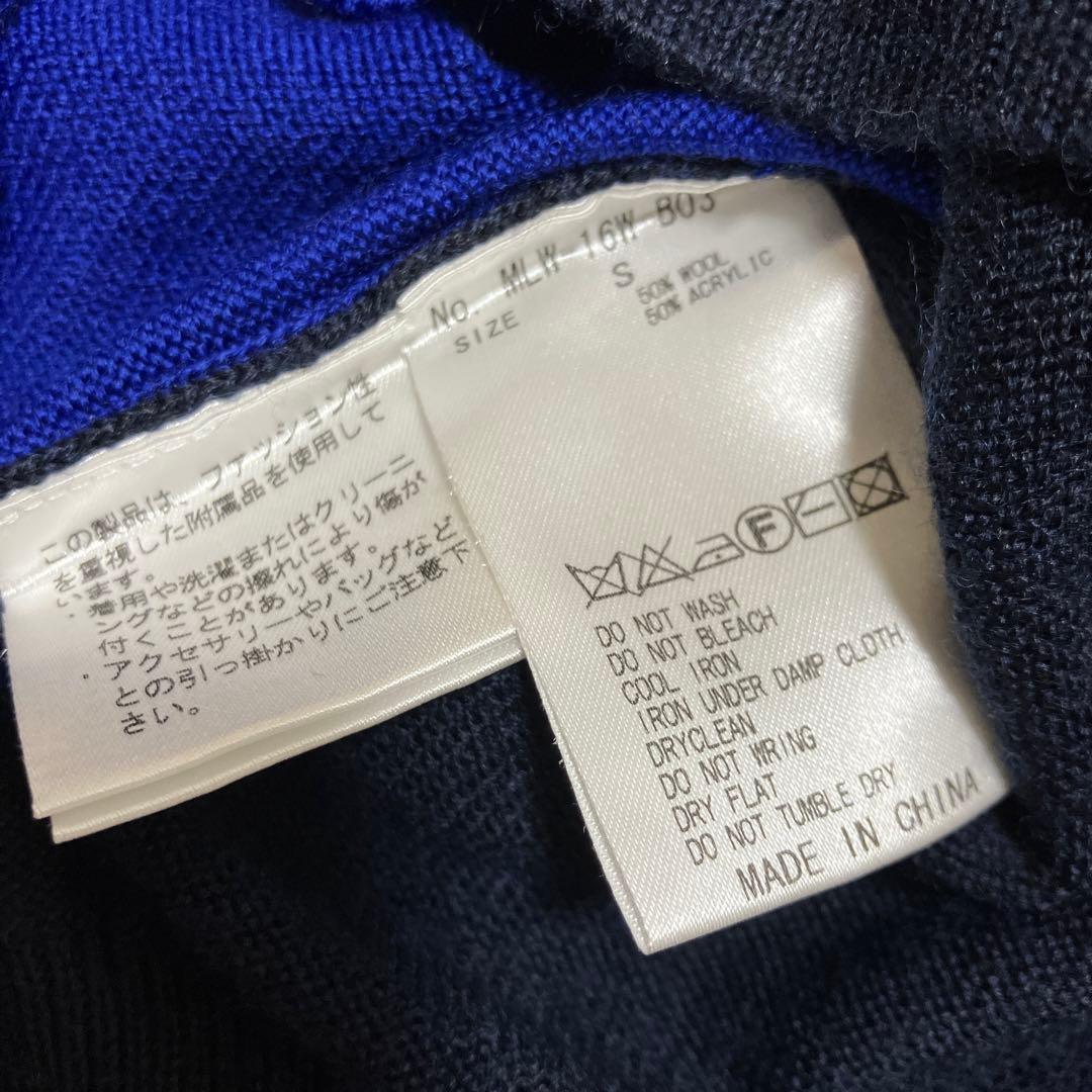 MARK&LONA マークアンドロナ　ニット　セーター　ネイビー　ブルー　S