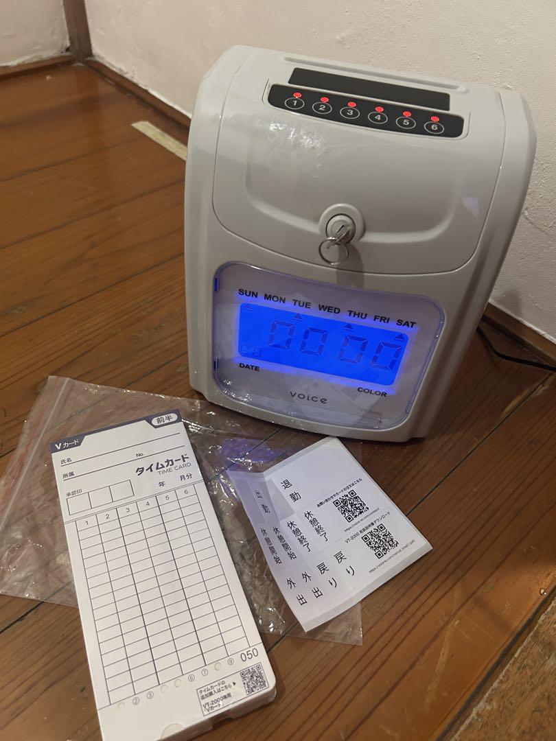 (自動集計機能付)VOICE タイムレコーダー VT-2000 Vカード付き 7,800円