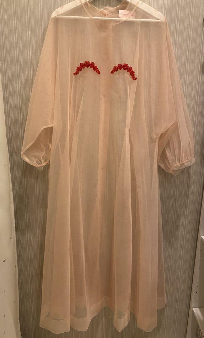 チュールワイドドレス