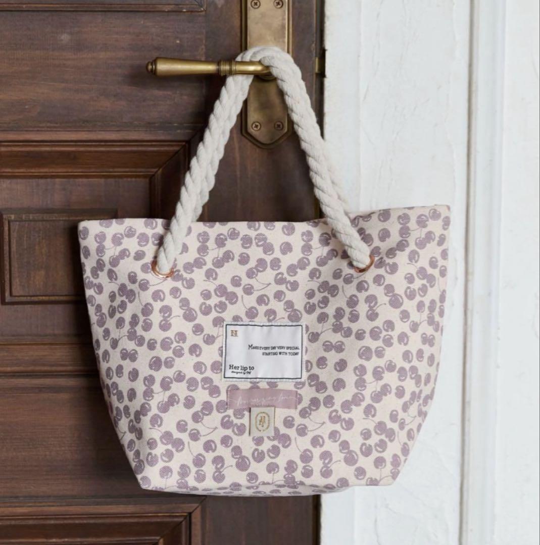 herlipto Cherry Tote Bag チェリートートバッグ