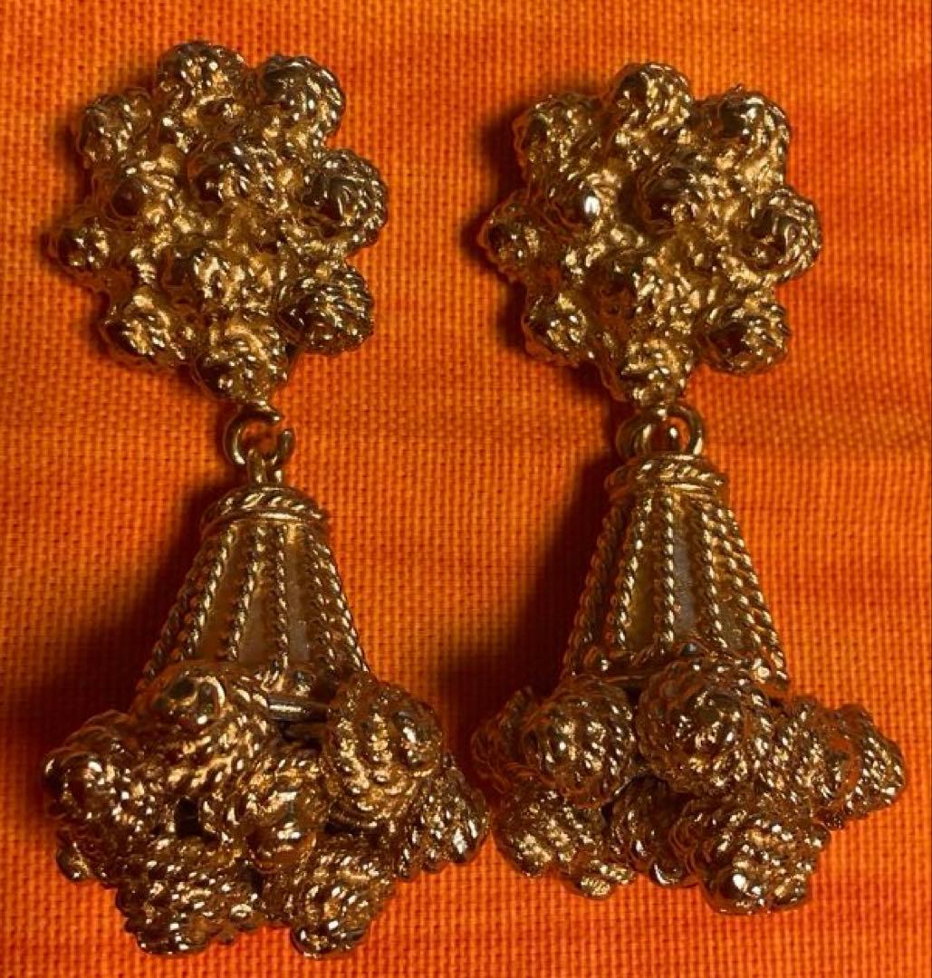 LOEWE ロエベ ヴィンテージ イヤリング 鐘モチーフ 90年台