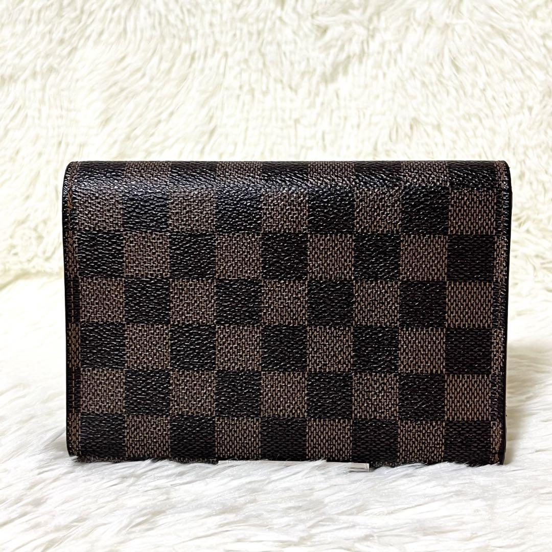 美品✨　ルイヴィトン　ダミエ　ポルトトレゾール・エテュイ・パピエ　三つ折り　財布
