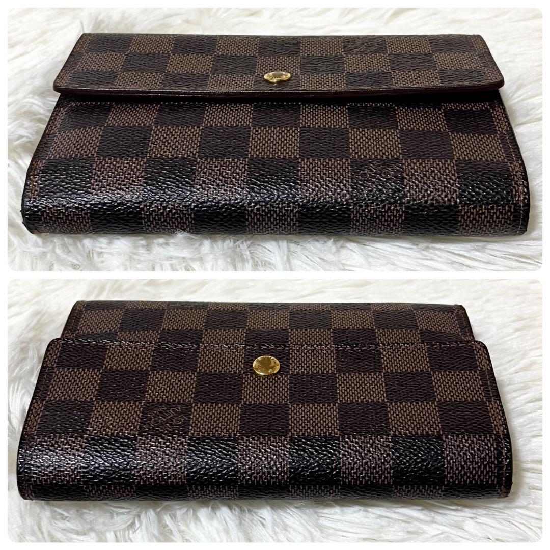 美品✨　ルイヴィトン　ダミエ　ポルトトレゾール・エテュイ・パピエ　三つ折り　財布