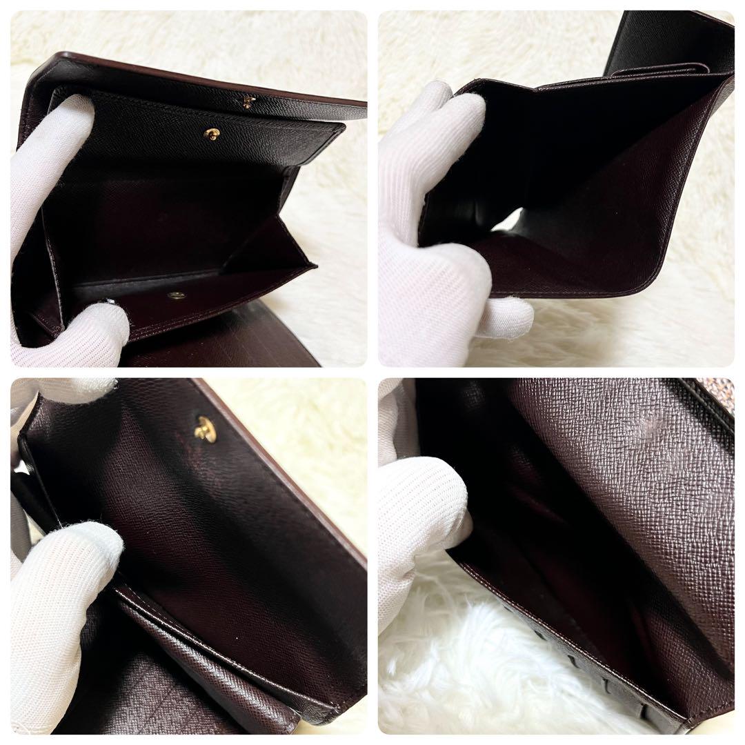美品✨　ルイヴィトン　ダミエ　ポルトトレゾール・エテュイ・パピエ　三つ折り　財布