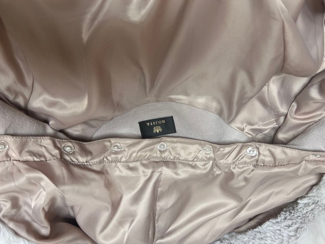 ROJITA ファー付きライトピンクコート