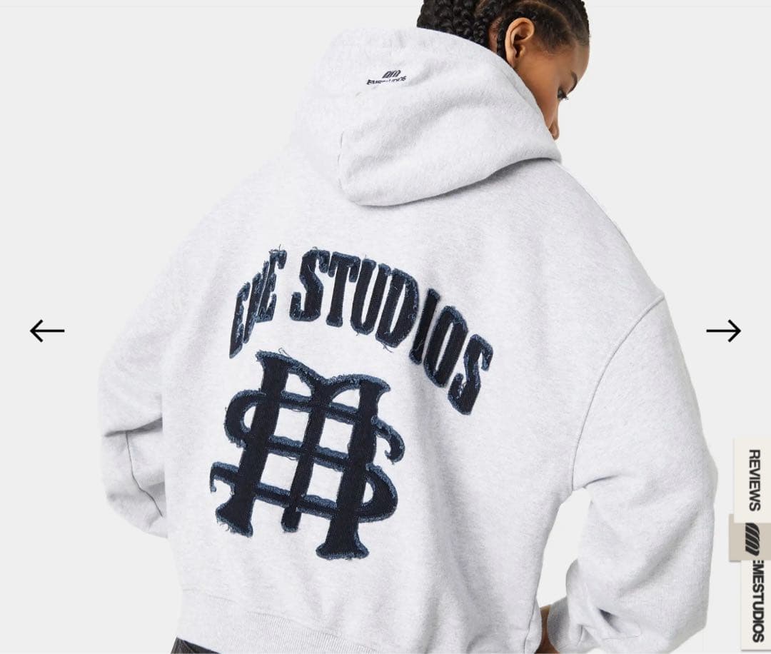 EME STUDIOS グレー パーカー Mサイズ