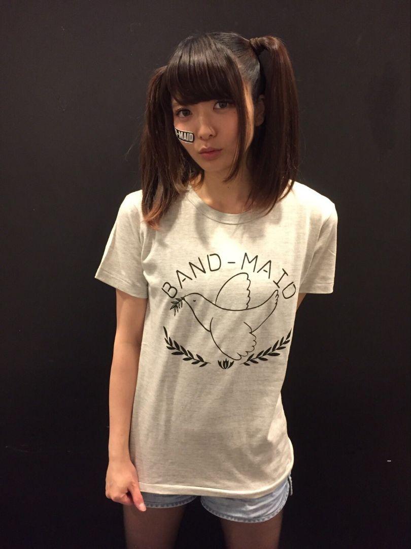MUSIC TEE - ★ BAND-MAID 霜降り プリント バンド ロック Tシャツ MUSIC TEE - ☆ BAND-MAID 霜降り プリント バンド ロック T