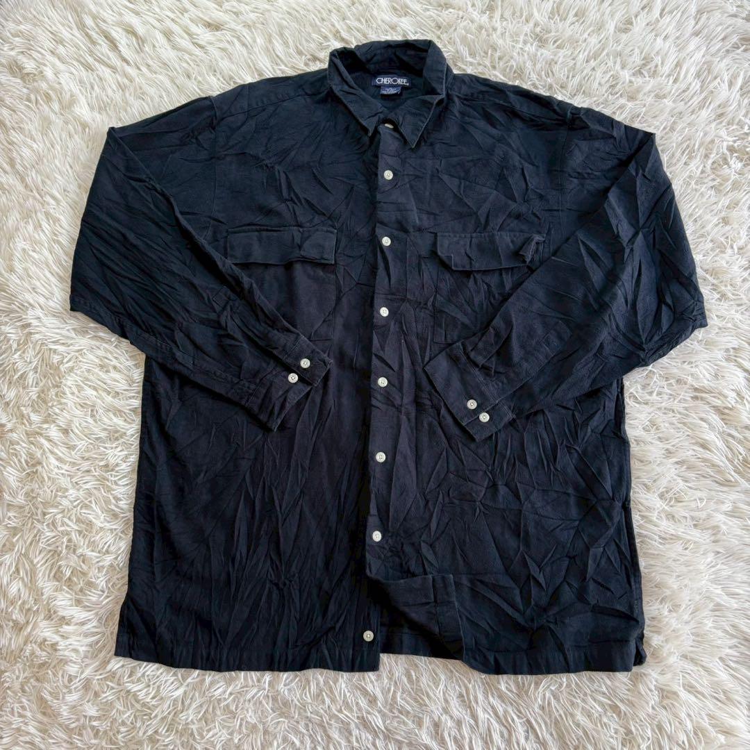 CHEROKEE ブラック 長袖シャツ XL