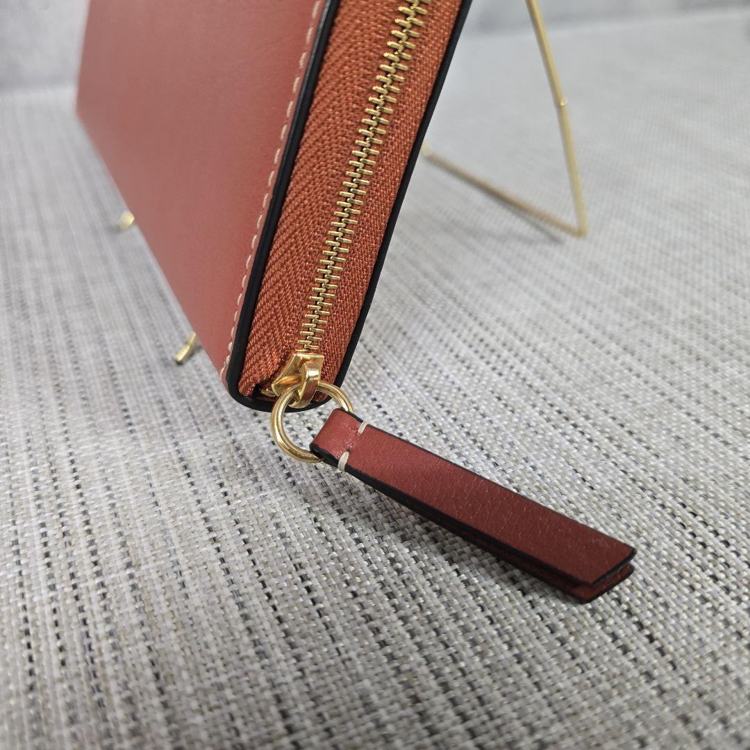 新品　マルベリー プラーク 8カード ジップ パース　長財布　ラウンドジップ