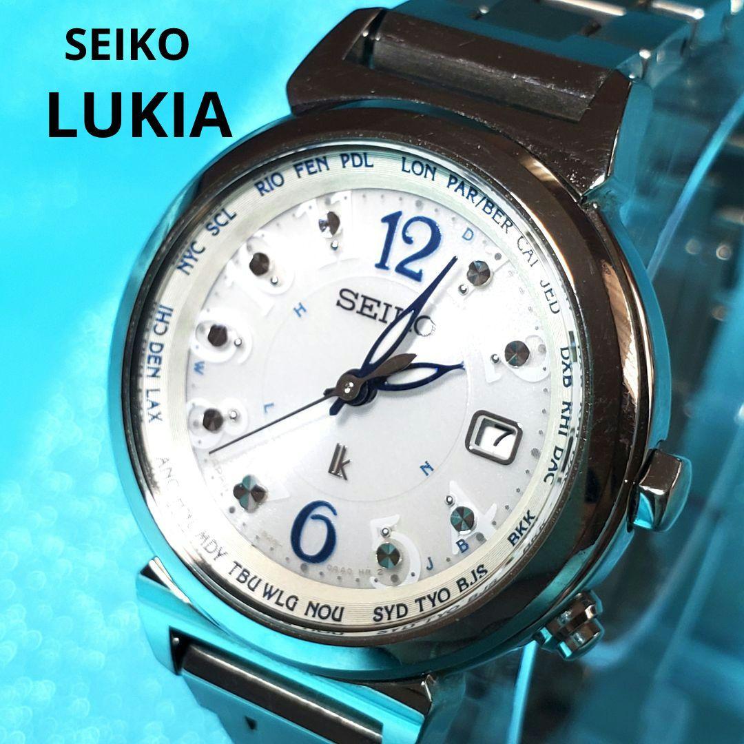 稼働 SEIKO ルキア ソーラー電波 腕時計 ステンレス t-006LUKIA