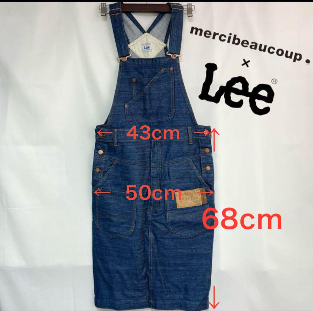 mercibeaucoup，Leeコラボ 【美品】サロペット/デニムパンツ XL mercibeaucoup, × Lee デニム サロペット スカート 1