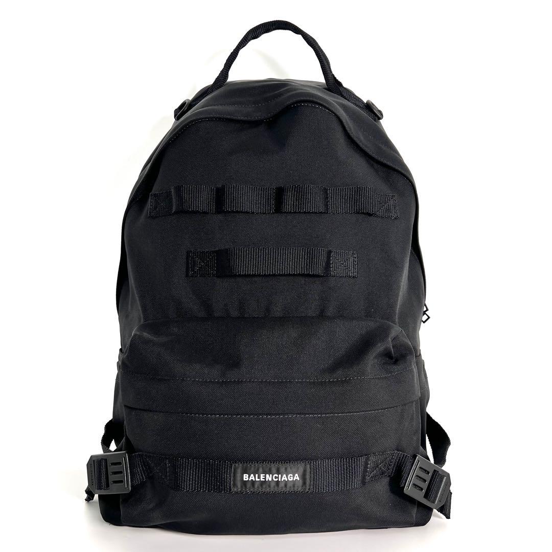 ほぼ未使用 バレンシアガ Army ミディアム マルチキャリー バックパック 黒