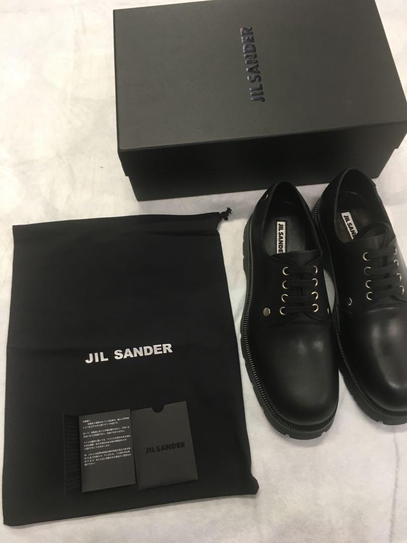 JIL SANDER レースアップシューズ BLACK 41 靴