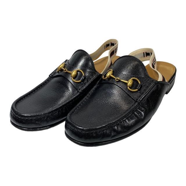 早割クーポン! グッチ 523406 スリングバック ホースビット スリッパ