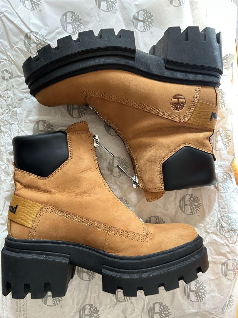 Timberland ベージュ レザー ブーツ