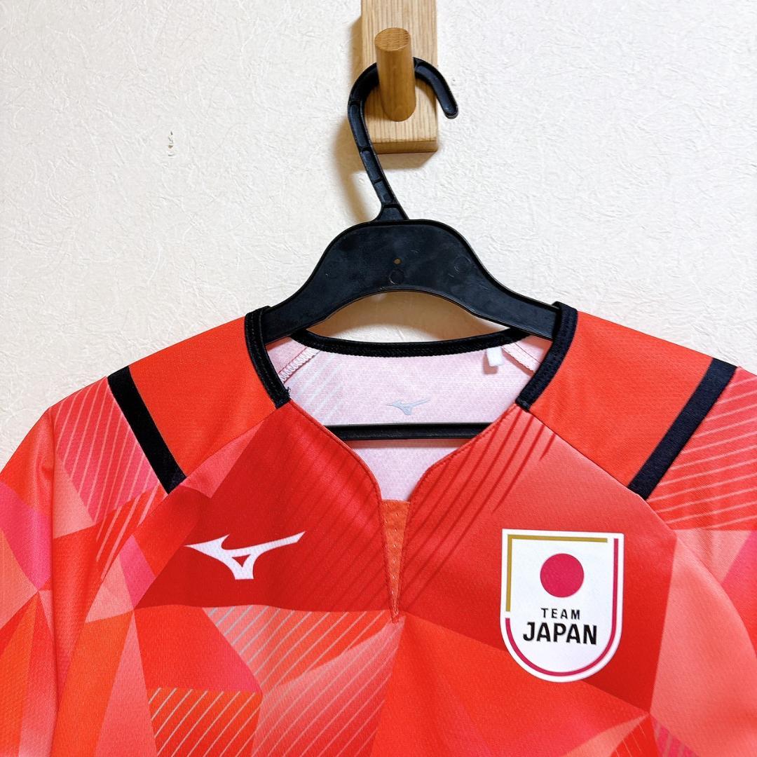 極美品 MIZUNO 卓球女子 日本代表 Tシャツ ユニフォーム M 森さくら
