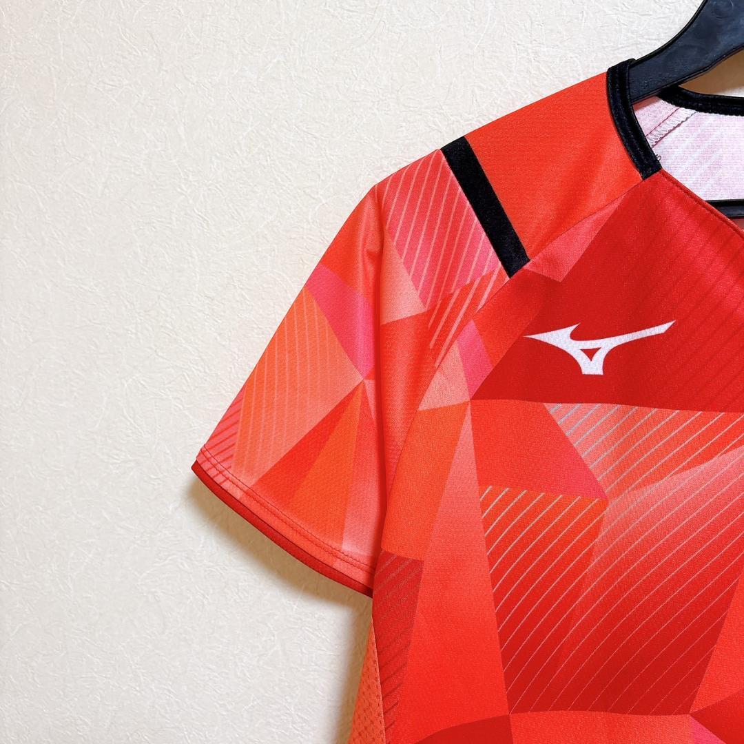 極美品 MIZUNO 卓球女子 日本代表 Tシャツ ユニフォーム M 森さくら