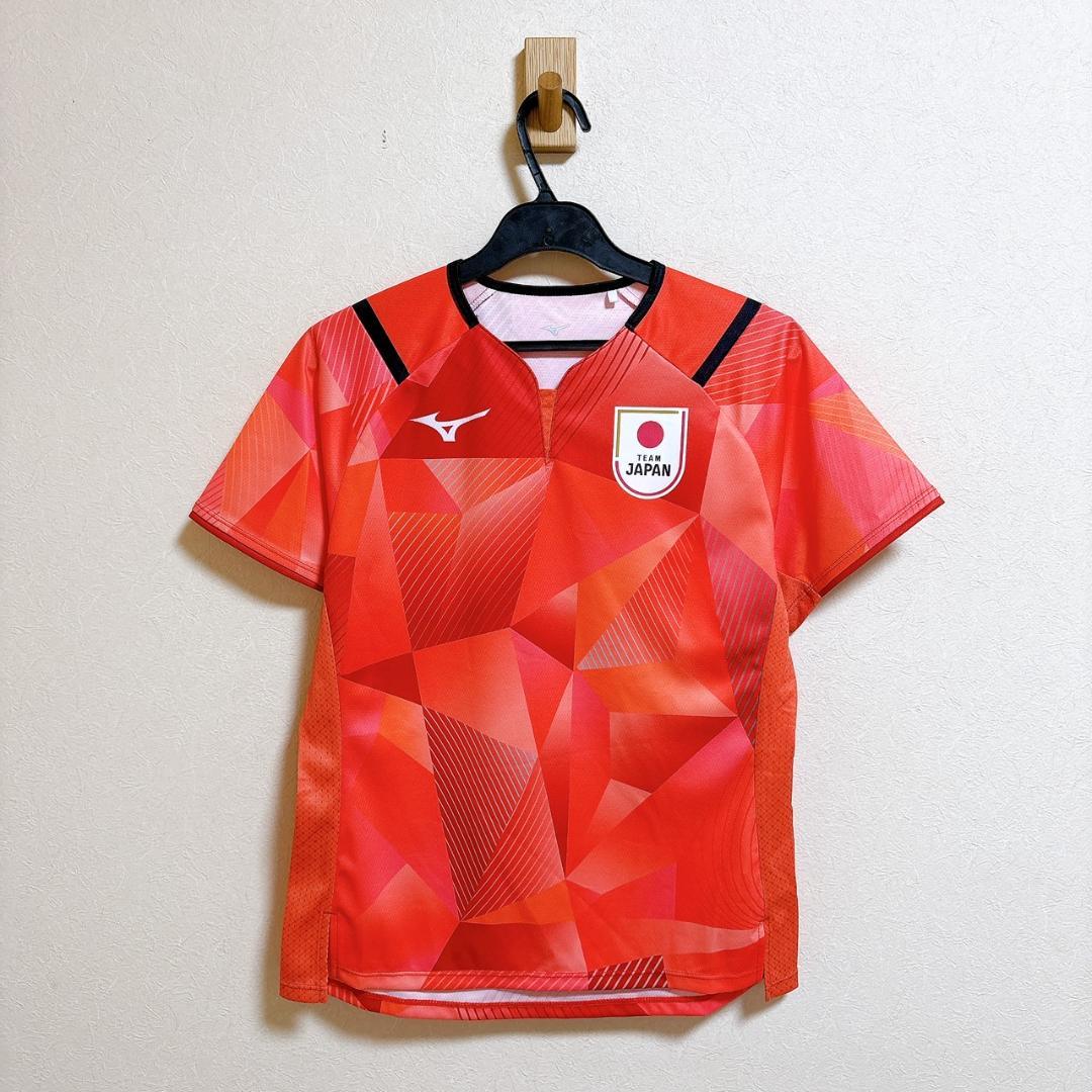 極美品 MIZUNO 卓球女子 日本代表 Tシャツ ユニフォーム M 森さくら