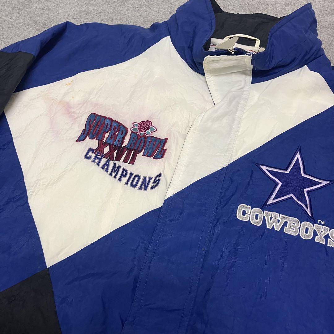 P453 NFL COWBOYS 90s ナイロンジャケット　ストリート　古着