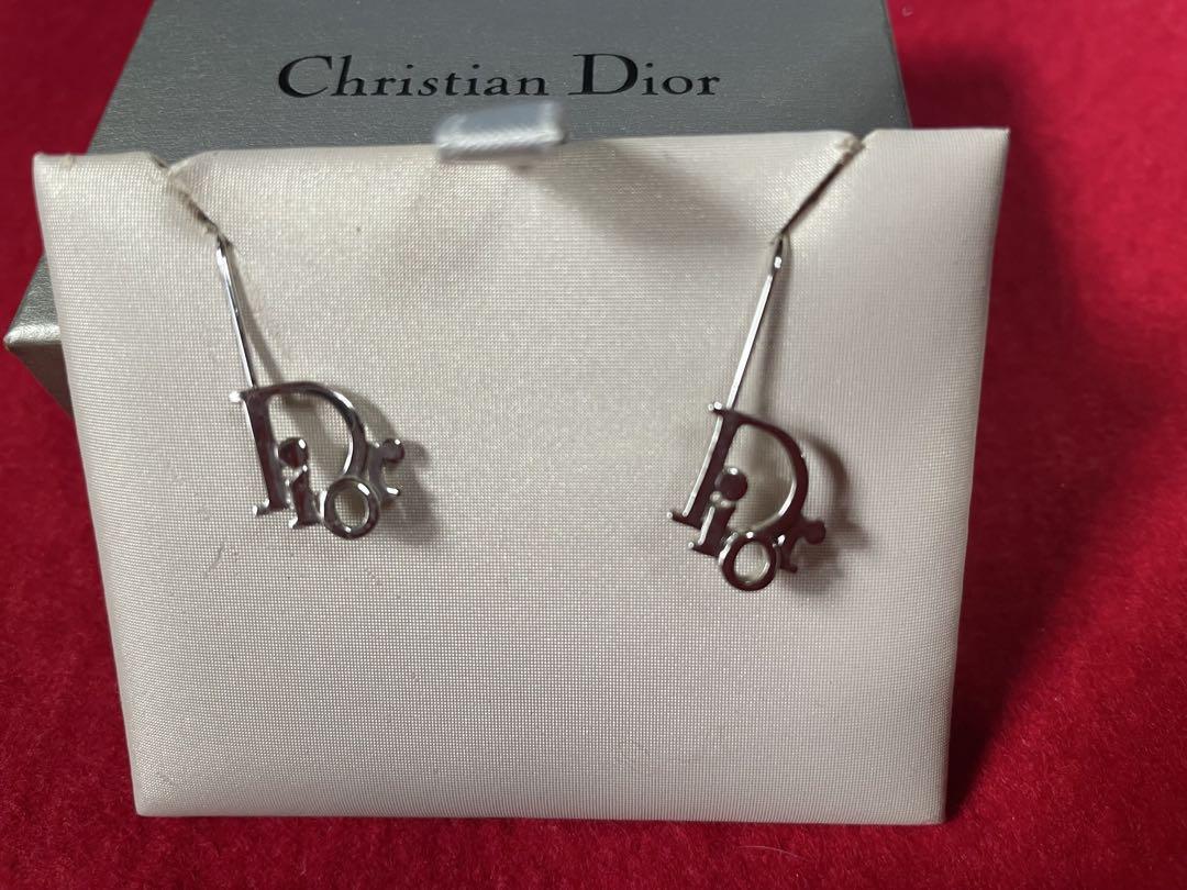 正規品Christian Dior Dロゴデザイン ピアス