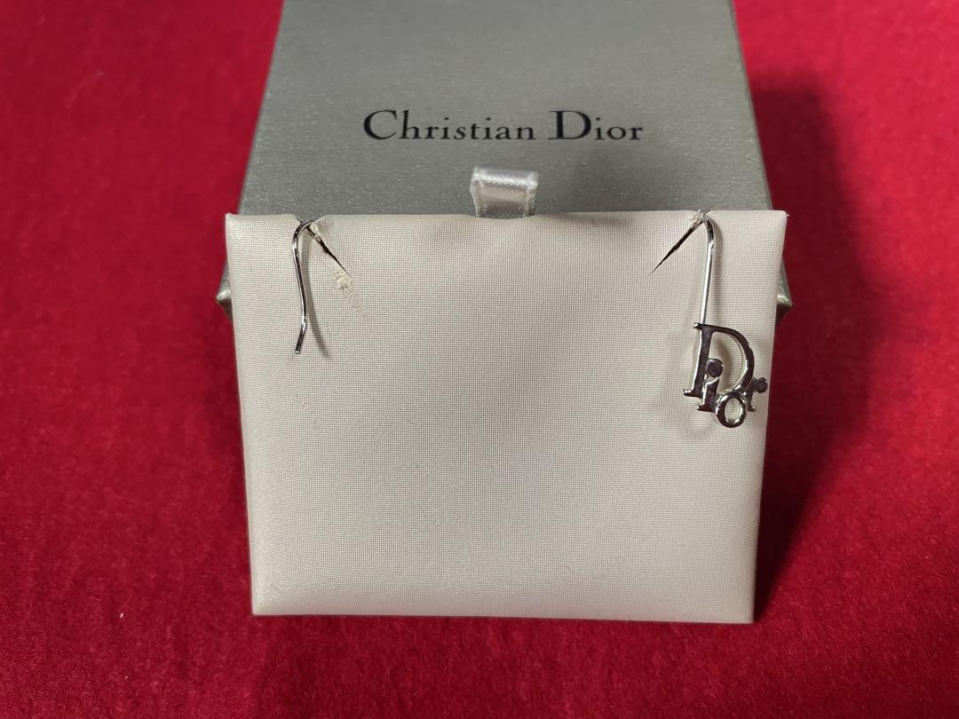 正規品Christian Dior Dロゴデザイン ピアス