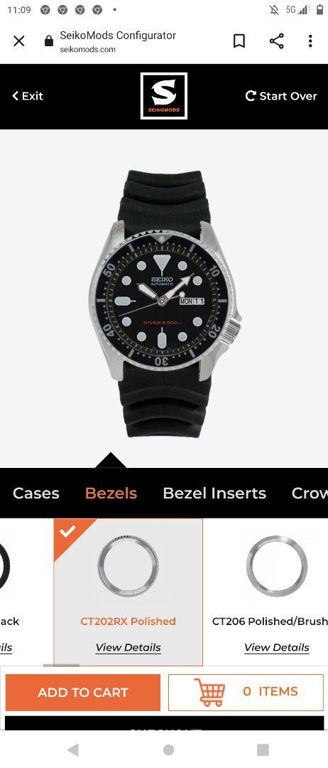 サートの SKX013 セラミックインサート セット N06nX-m45039416984 社外ベゼル リングを