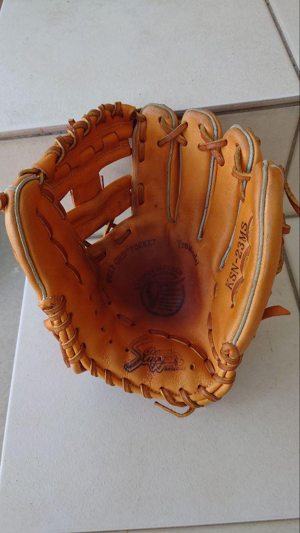 美品　久保田スラッガー　 軟式グローブ KSN-23MS　ラベル交換済　湯揉み済