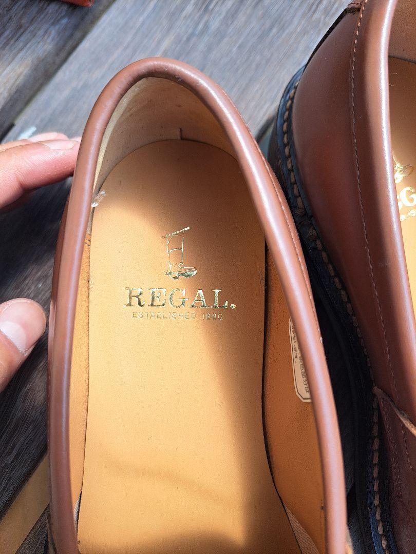 REGAL ブラウンレザー ローファー