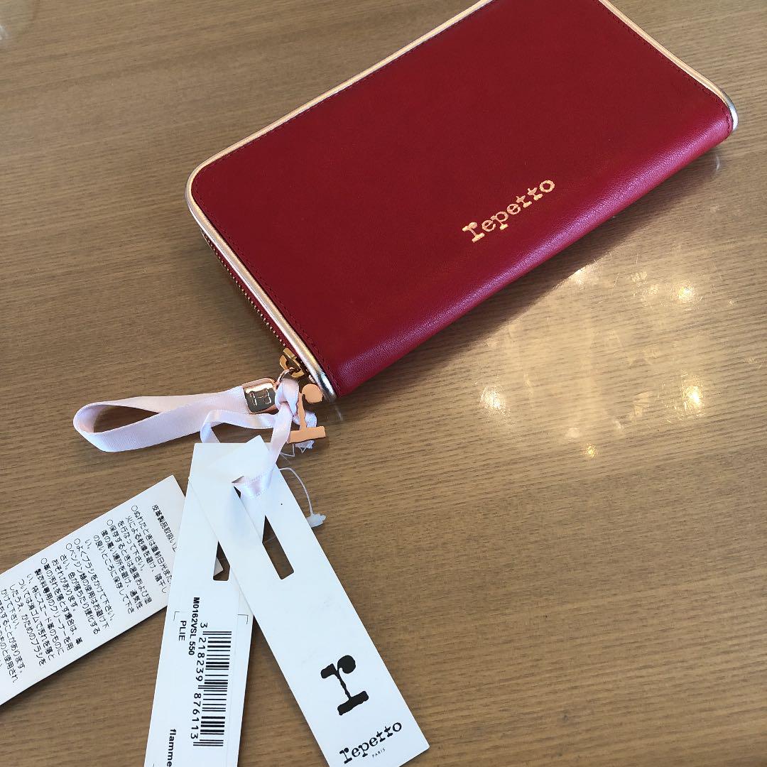 新品未使用 repetto 長財布 ローズピンク