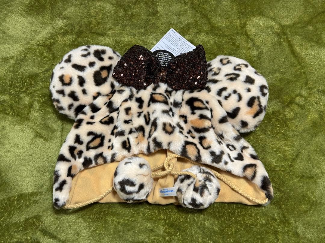 ベストセラー新品タグ付き ミニー ファンキャップ ヒョウ柄 ブラウンを激安販売中売り切り必至!