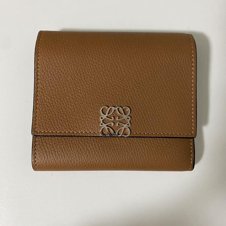 ルカリ LOEWE ウォレット 三つ折り財布 ir0Jy-m45045730261 ロエベ アナグラム らくらくメ
