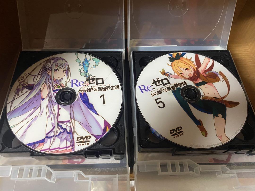 リゼロ　レンタル落ち　DVD シーズン1〜2 リゼロ映画2本