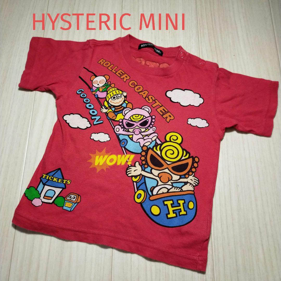 HYSTERIC MINI ヒステリックミニ 半袖Tシャツ 90 赤 ミニちゃん