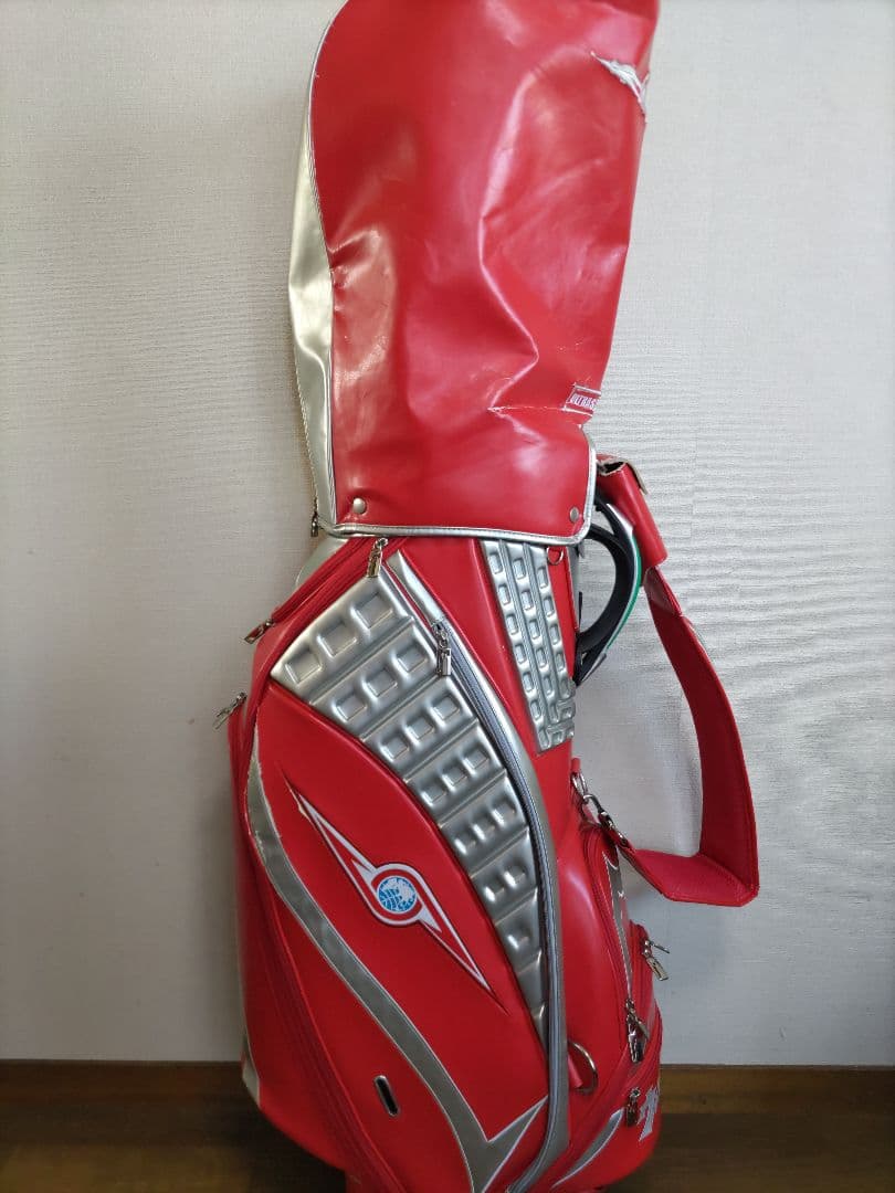 ウルトラセブン ゴルフバッグ 赤傷や汚れあり