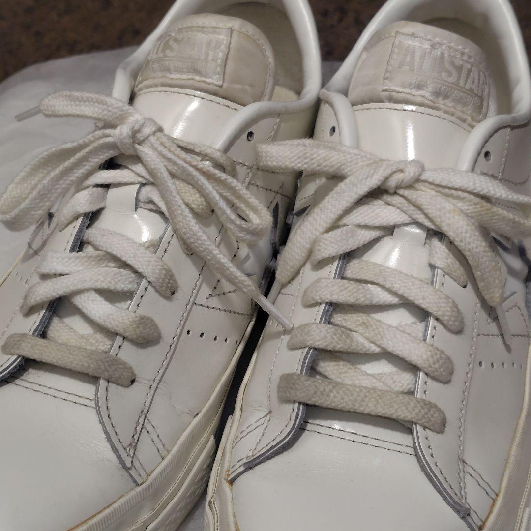 【稀少カラー】CONVERSE ONE STAR J レザー オールホワイト