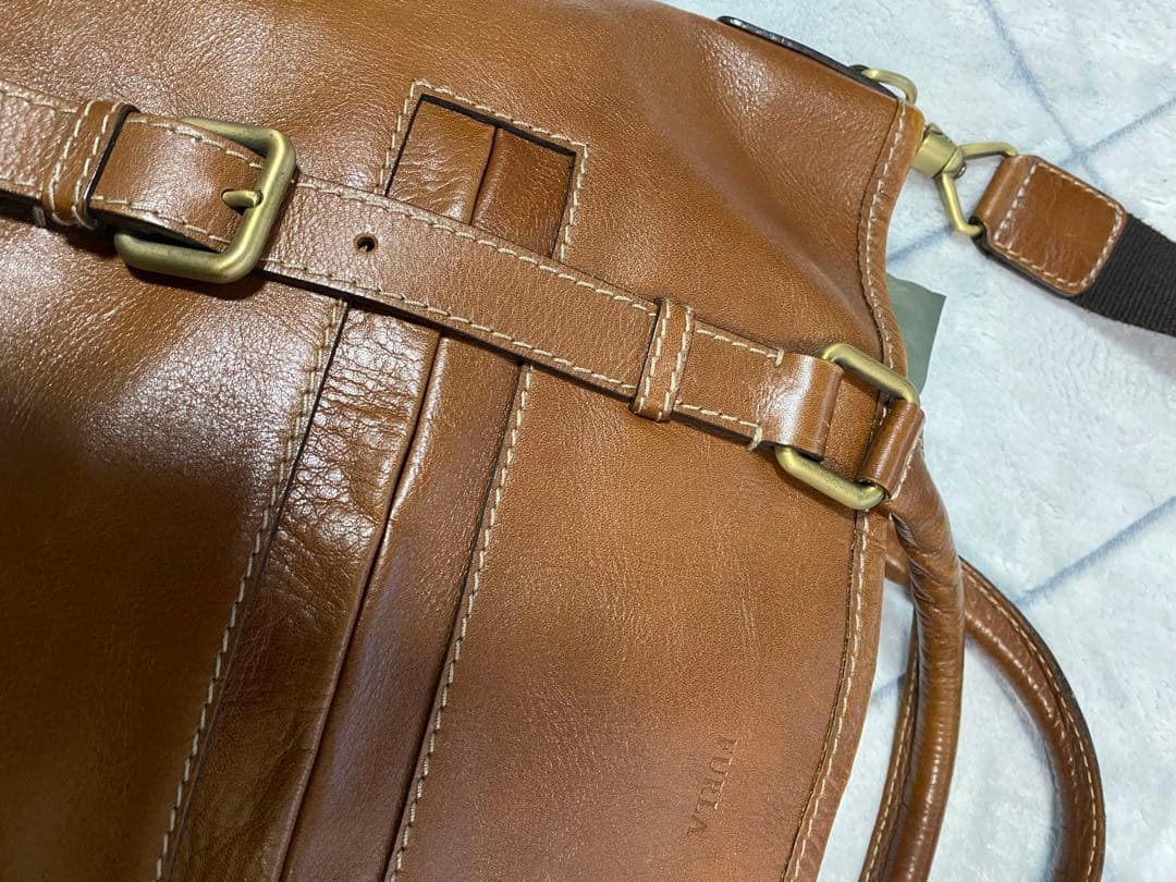 FURLA ブラウンレザー ショルダーバッグ FURLA ブラウンレザーショルダーバッグ - www.sheeplanet.jp 日本